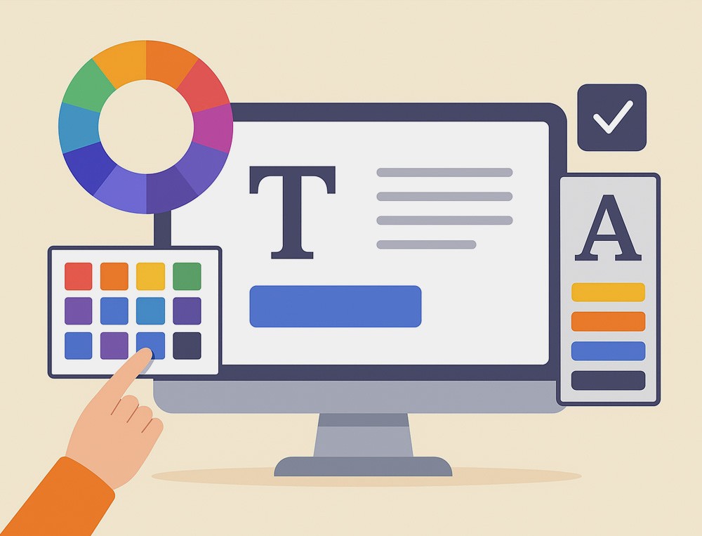 چطور رنگ ها و فونت ها در طراحی وبسایت بر تجربه کاربر تأثیر می گذارند؟