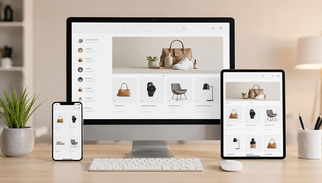 طراحی فروشگاه اینترنتی واکنش گرا برای نمایش در موبایل و دسکتاپ