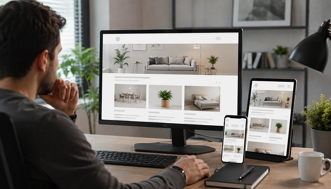 بررسی نمایش وبسایت واکنشگرا در موبایل، تبلت و دسکتاپ